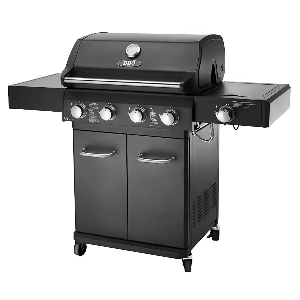 [HM-BGG41] Kifaru Gas BBQ Grill 4 Burner+Side Burner