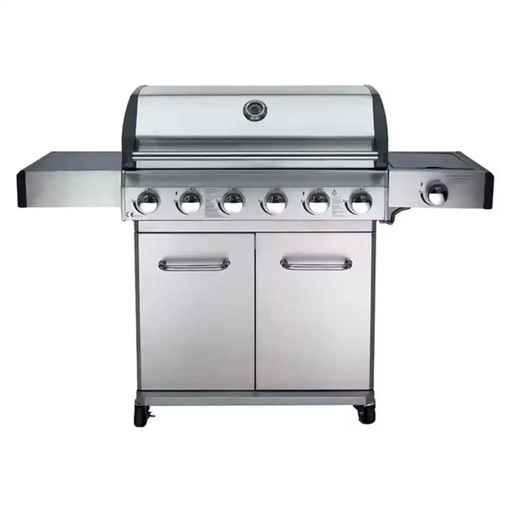 [HM-BGG61] Kifaru Gas BBQ Grill 6 Burner + Side Burner
