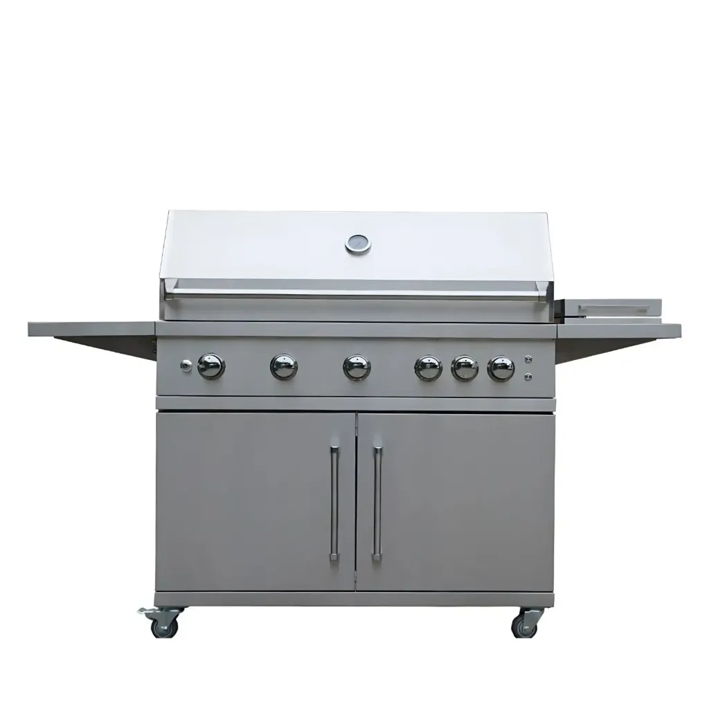[WBQ05CT] Moran Grills stainless Steel 5 Burner with side burner Gas Grill