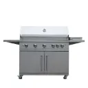 Moran Grills stainless Steel 5 Burner with side burner Gas Grill