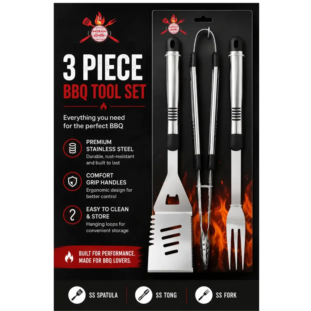 3pcs BBQ Tool Set